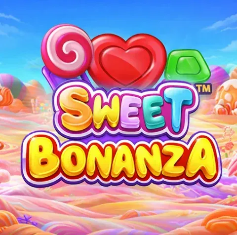 Sweet Bonanza kleurrijke snoep en fruit symbolen